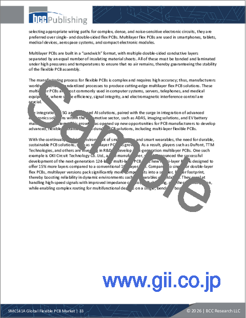 サンプル1：フレキシブルプリント基板 (PCB) の世界市場