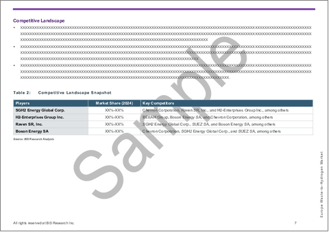 サンプル1：欧州の廃棄物水素転換市場：用途別、技術別、廃棄物種類別、国別 - 分析と予測（2025年～2035年）