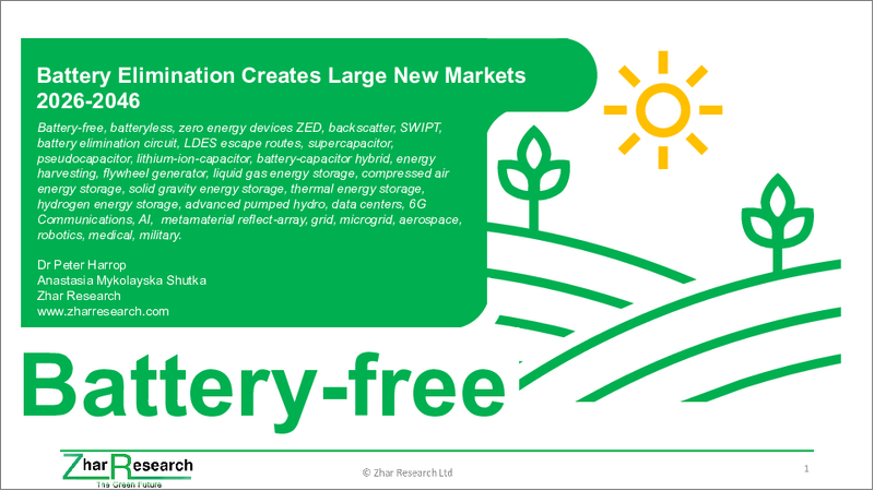 表紙：電池不要化がもたらす新たな巨大市場：2026-2046年