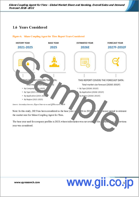 サンプル1：タイヤ用シランカップリング剤：世界市場シェアとランキング、総売上高および需要予測（2026-2032年）