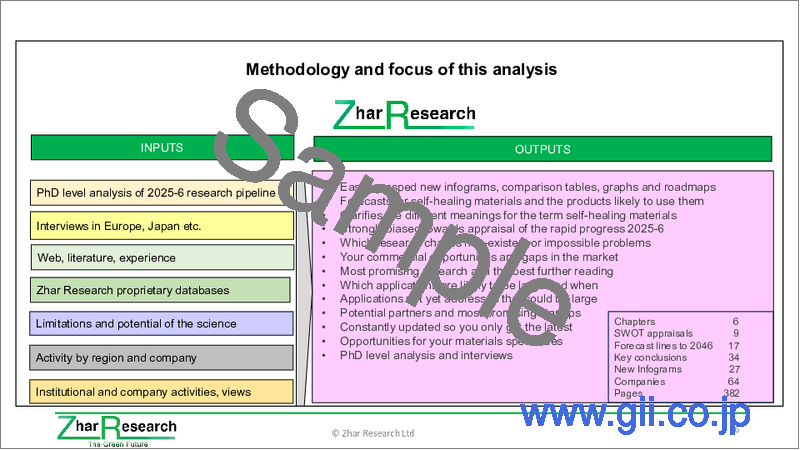 サンプル1：自己修復医療材料：市場と技術 (2026～2046年)