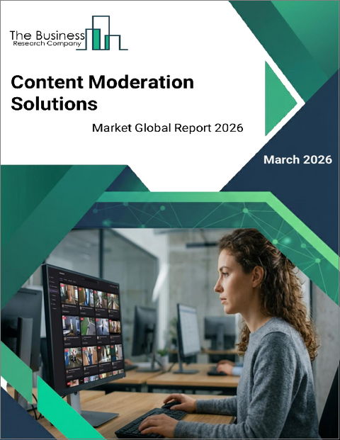 表紙:コンテンツモデレーションソリューションの世界市場レポート 2026年