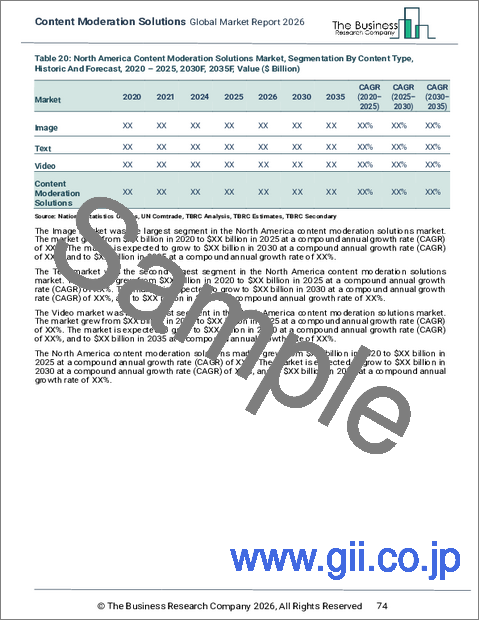 サンプル2:コンテンツモデレーションソリューションの世界市場レポート 2026年