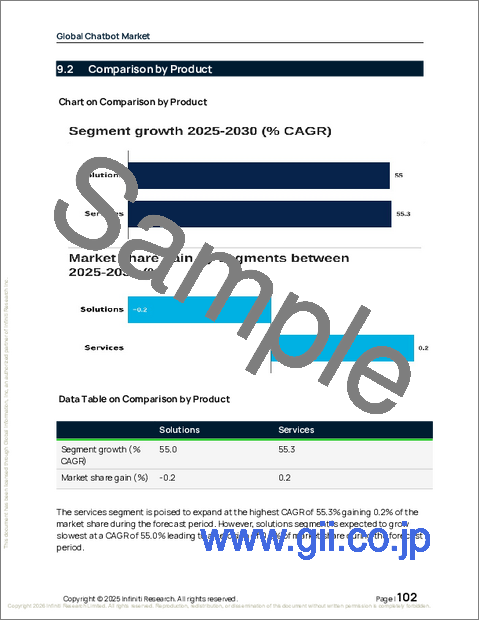 サンプル2：チャットボットの世界市場 2026年～2030年