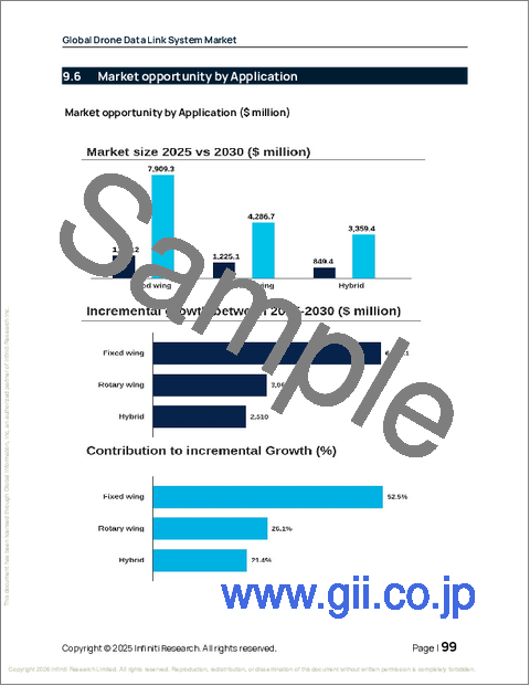 サンプル2：ドローンデータリンクシステムの世界市場 2026年～2030年