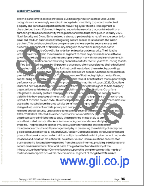 サンプル2：VPNの世界市場 2026年～2030年