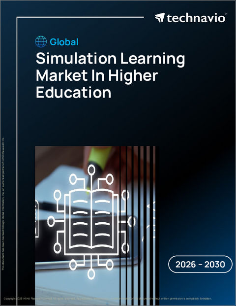 表紙：高等教育におけるシミュレーション学習の世界市場 2026年～2030年