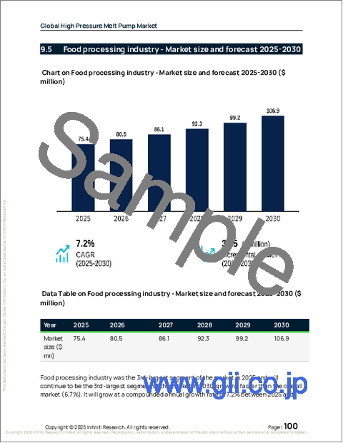 サンプル2：高圧メルトポンプの世界市場 2026年～2030年