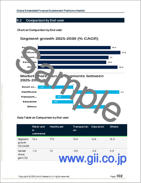 サンプル2:組み込み型金融支援プラットフォームの世界市場 2026年~2030年