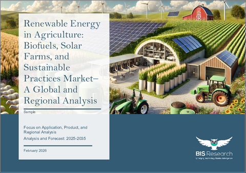 表紙：農業における再生可能エネルギー：バイオ燃料、太陽光発電所、持続可能な農業慣行の世界市場 - 用途・製品・地域別の分析・予測 (2025～2035年)