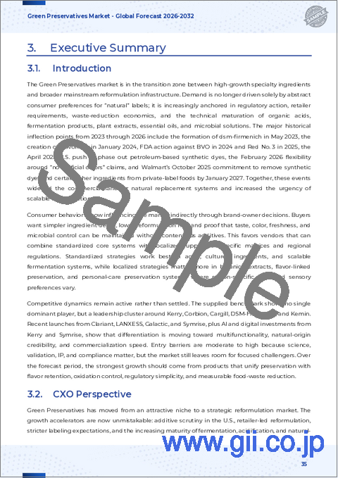 サンプル2:環境に優しい防腐剤市場:製品タイプ、性質、形態、用途、エンドユーザー、流通チャネル別-2026-2032年の世界市場予測