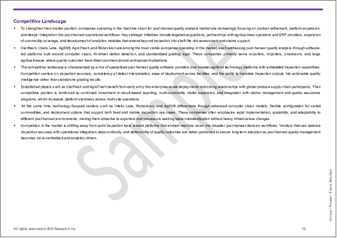 サンプル1：収穫後品質分析用マシンビジョン市場 - 世界のおよび地域別分析：用途、製品、地域別 - 分析と予測（2025年～2035年）