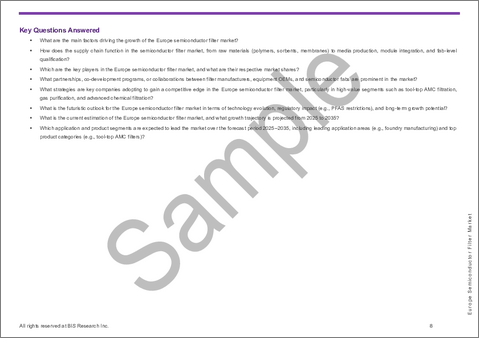 サンプル1：欧州の半導体フィルター市場：用途別、製品別、国別 - 分析と予測（2025年～2035年）