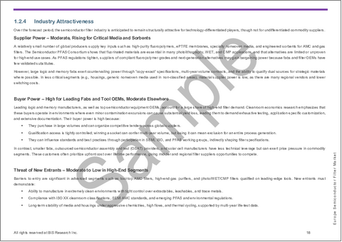 サンプル2：欧州の半導体フィルター市場：用途別、製品別、国別 - 分析と予測（2025年～2035年）