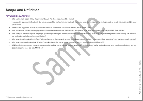 サンプル1：アジア太平洋地域の半導体フィルター市場：用途・製品・国別の分析・予測 (2025～2035年)