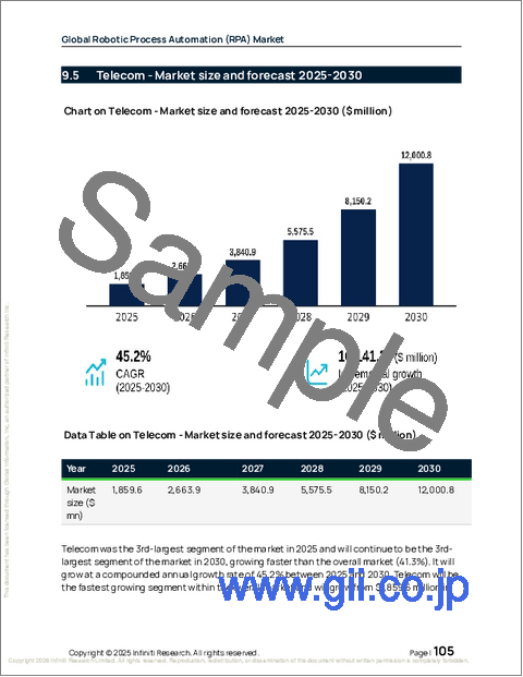 サンプル2：ロボティック・プロセス・オートメーション（RPA）の世界市場 2026年～2030年