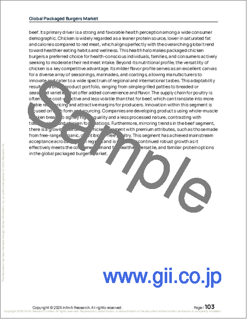 サンプル2：パッケージドバーガーの世界市場 2026年～2030年