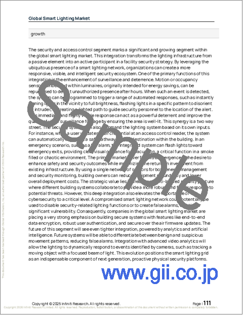 サンプル2：スマート照明の世界市場 2026年～2030年