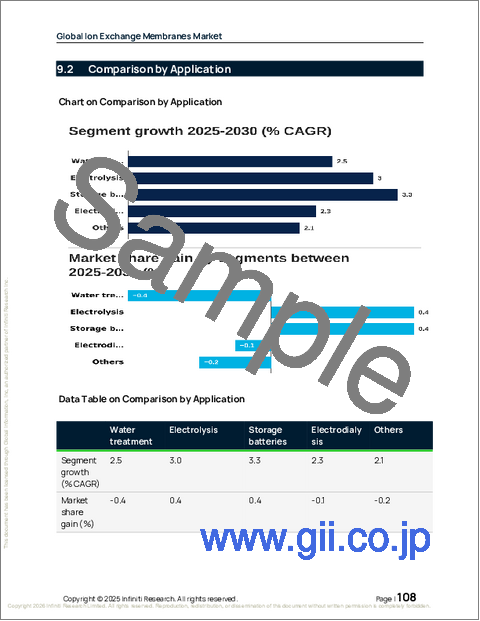 サンプル2：イオン交換膜の世界市場、2026年～2030年