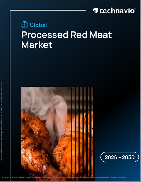 表紙：加工済み赤肉の世界市場 2026年～2030年