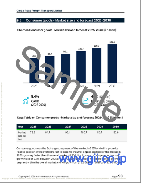 サンプル2：道路貨物輸送の世界市場 2026年～2030年