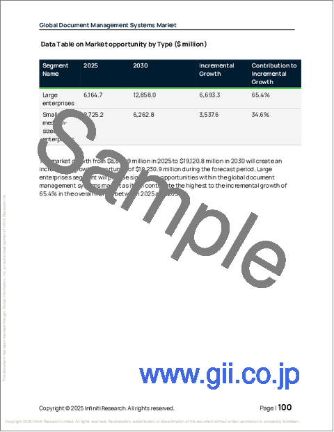 サンプル2:ドキュメント管理システムの世界市場 2026年~2030年