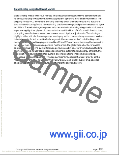 サンプル2:アナログ集積回路の世界市場 2026年~2030年