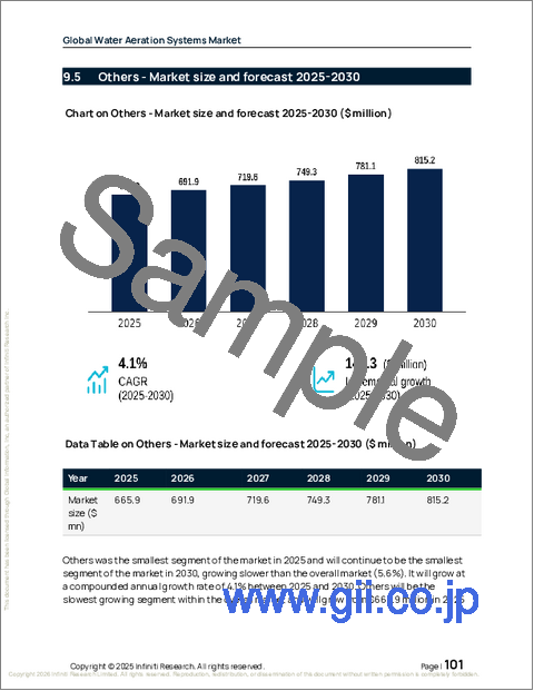 サンプル2：水曝気システムの世界市場 2026年～2030年