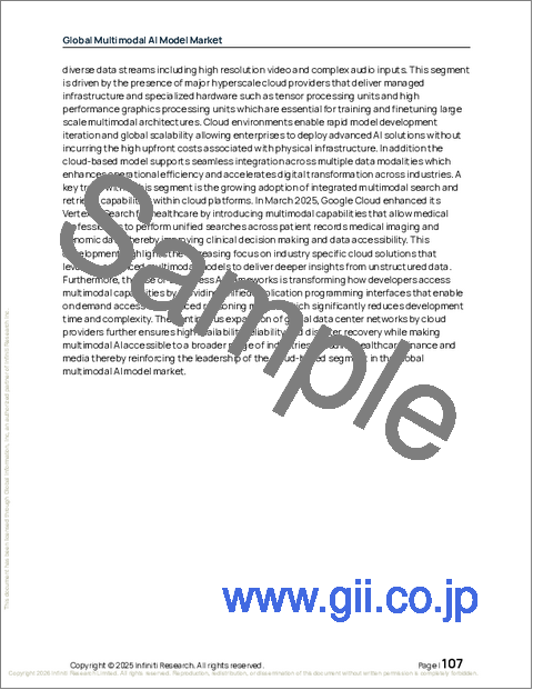 サンプル2:マルチモーダルAIモデルの世界市場 2026年~2030年