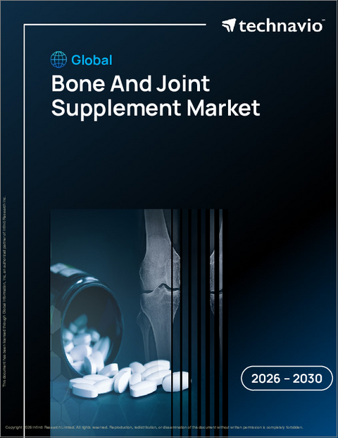 表紙：骨と関節サプリメントの世界市場、2026年～2030年
