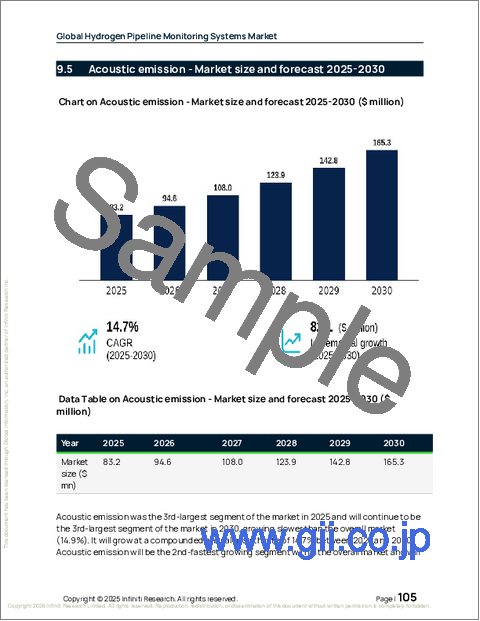 サンプル2：水素パイプライン監視システムの世界市場 2026年～2030年