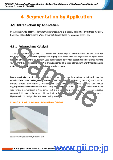 サンプル2：N,N,N',N'ーテトラメチルエチレンジアミン―世界の市場シェアとランキング、2026年から2032年までの総売上高および需要予測