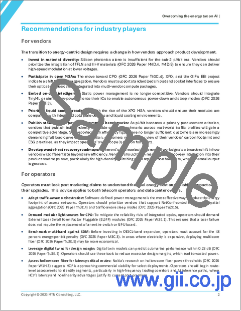 サンプル2：AIにおけるエネルギー負担の克服：データセンターおよび通信ネットワークにおける気候リスクとエネルギー市場の変動に対処するためのOFC 2026からの示唆