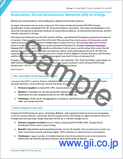 サンプル1：Orange - 通信の自動化、AI、ANのケーススタディ：セネガルからスペインに至る26カ国、3億人の加入者を対象としたソブリンAIとネットワーク自動化の管理