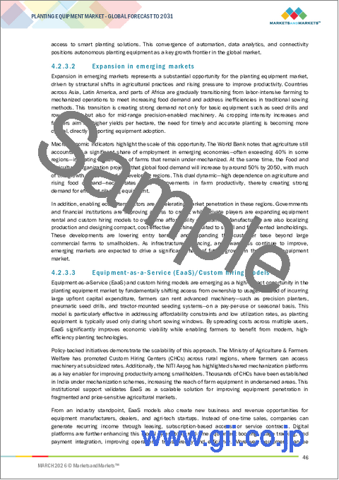 サンプル1：植栽機器市場：タイプ別、作物タイプ別、デザイン別、地域別 - 2031年までの予測