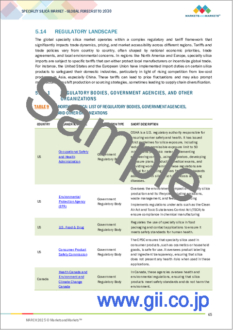 サンプル2：特殊シリカの世界市場：タイプ別、用途別、地域別 - 予測（～2030年）