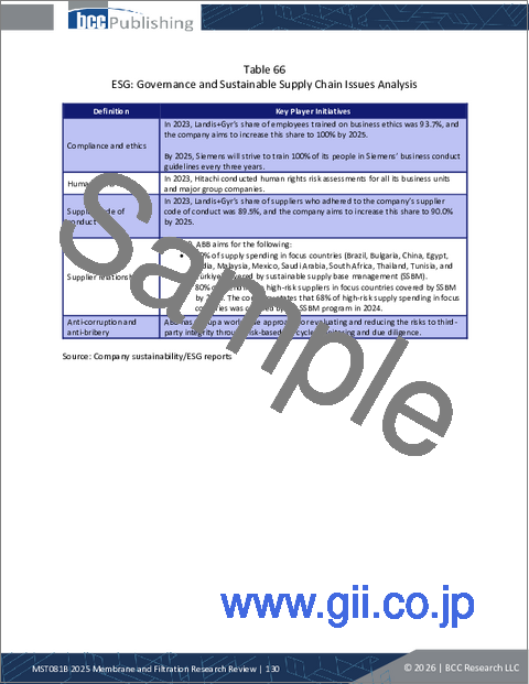 サンプル2：膜およびろ過技術の調査レビュー：2025年