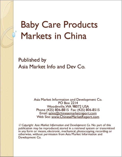 表紙：中国のベビーケア用品市場