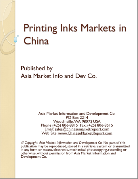 表紙：中国の印刷用インク市場