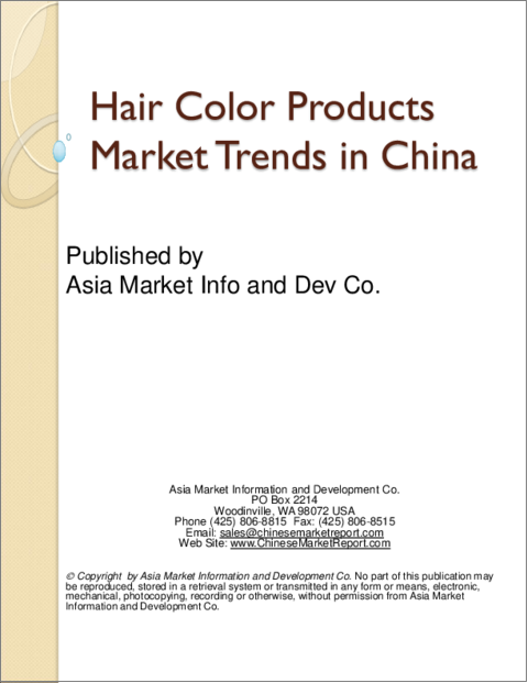 表紙：中国のヘアカラー用品の市場動向