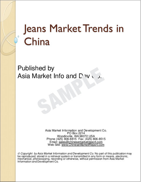 表紙：中国のジーンズ市場の動向